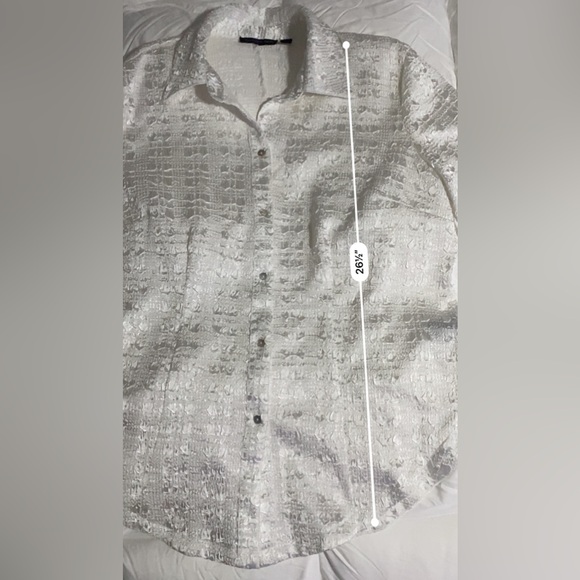 Essentials by Milano White Blouse - Picture 4 of 8